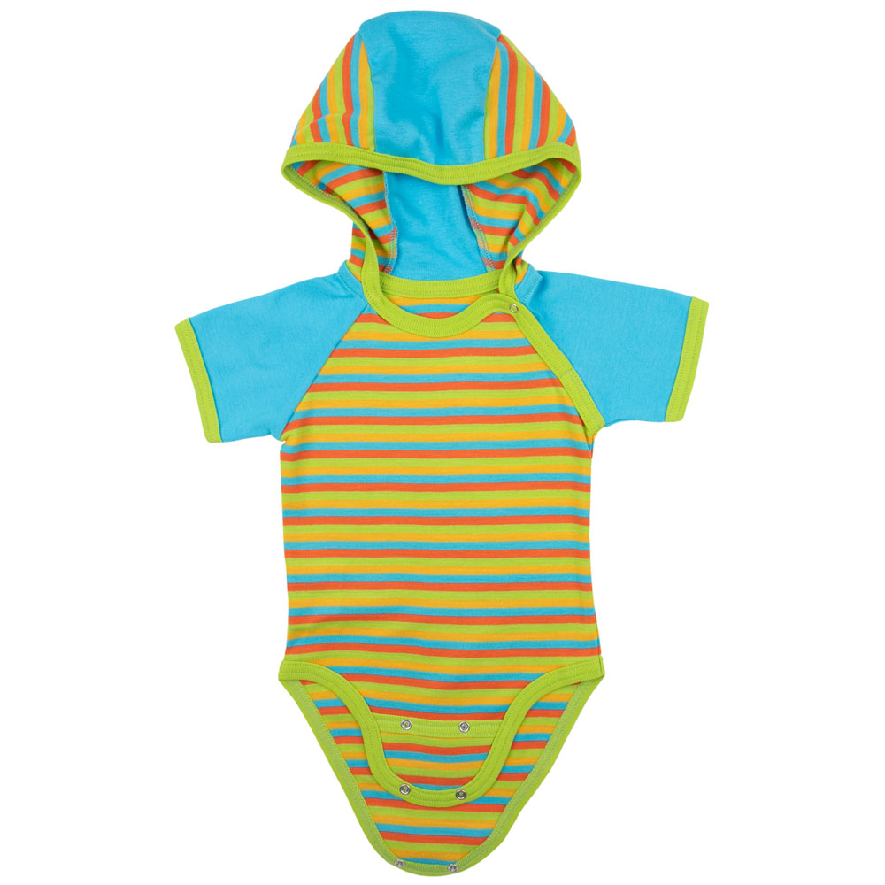 pagabei_bio_baby_body_kapuze_kurzarm_gesterift_lagune_bunt_VO