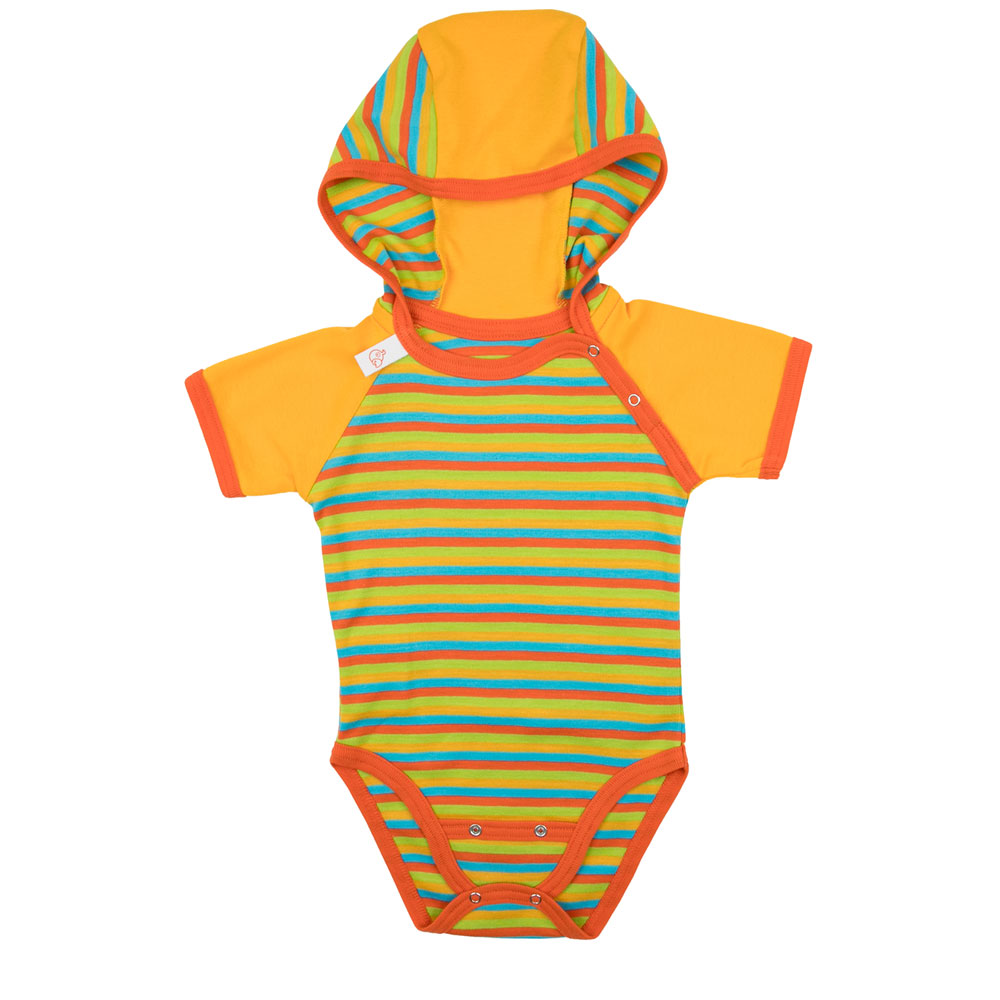 pagabei_bio_baby_body_kapuze_kurzarm_gesterift_mango_bunt_V
